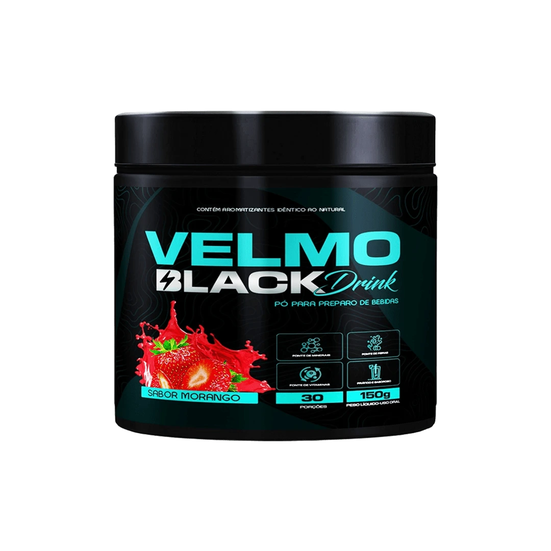 Velmo Black Drink Morango 24 Potes